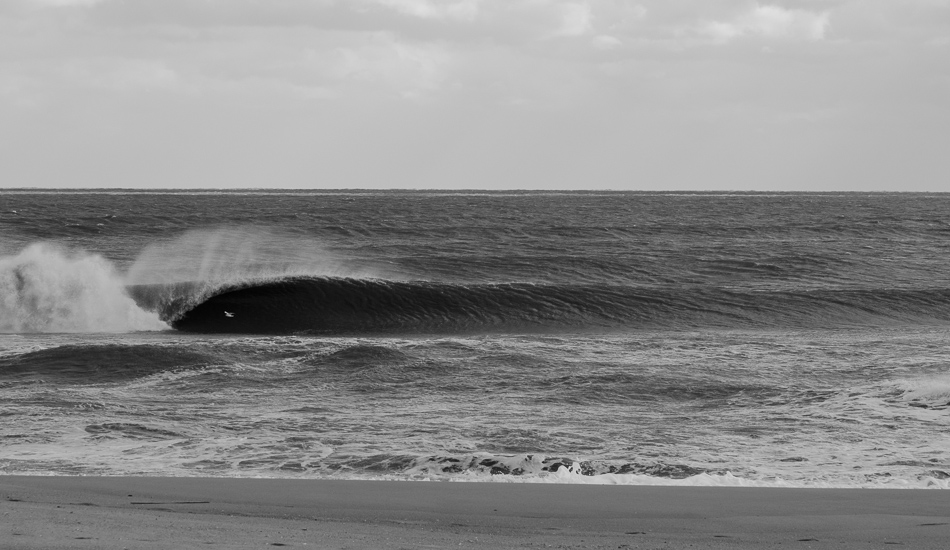 Hatteras winter surf. No color. All power.